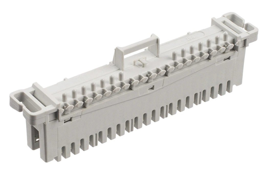 Фото Плинт ПВТ-10Р Эконом, LSA plus, 10 пар размыкаемые контакты 0...9 (900000-01070)