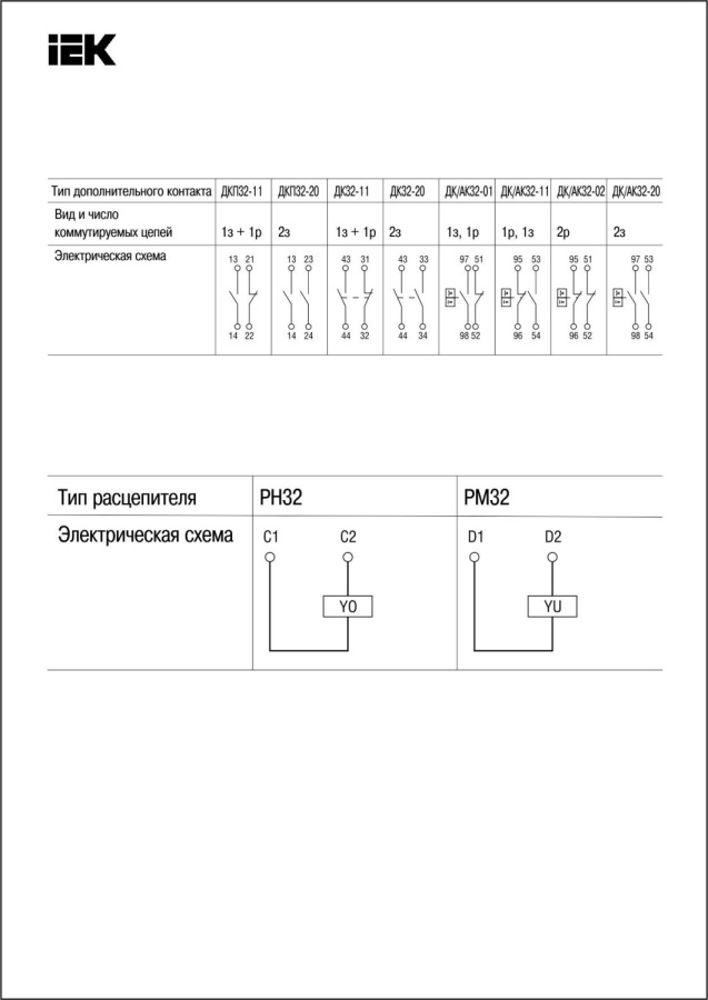 Фото Аварийно-дополнительный контакт ДК/АК32-20 MASTER (DMS11D-FA20)