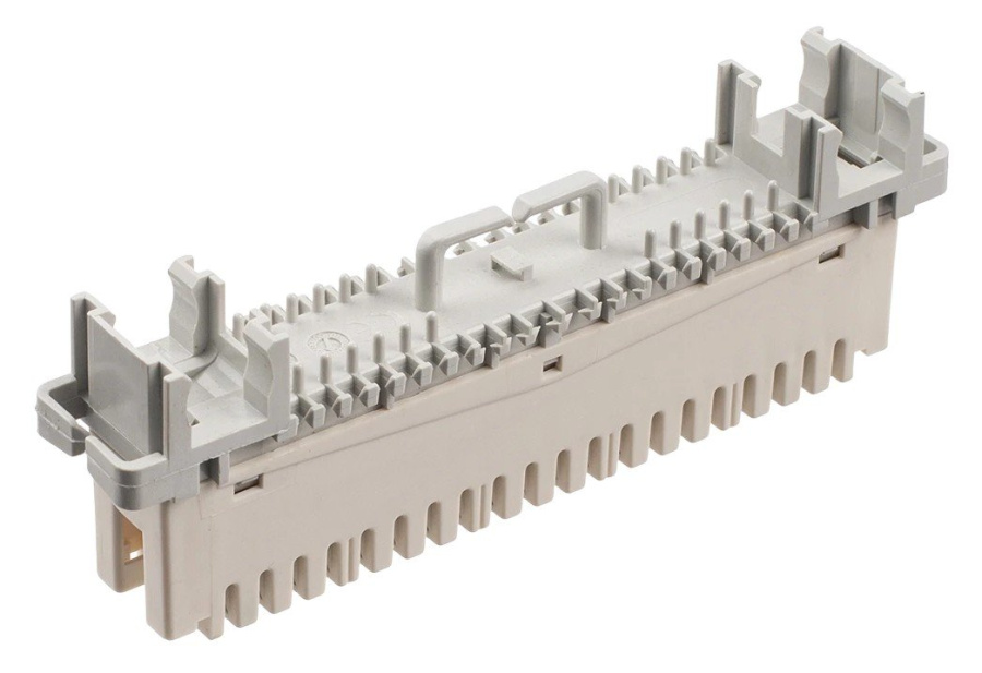 Фото Плинт универсальный ПВТ-10Р Эконом, 10 пар размыкаемые контакты 0...9 (120902-00128)