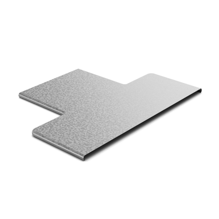 Фото Крышка к переходу прямому центральному 100х50, толщ. 0,7 мм, Сендзимир цинк