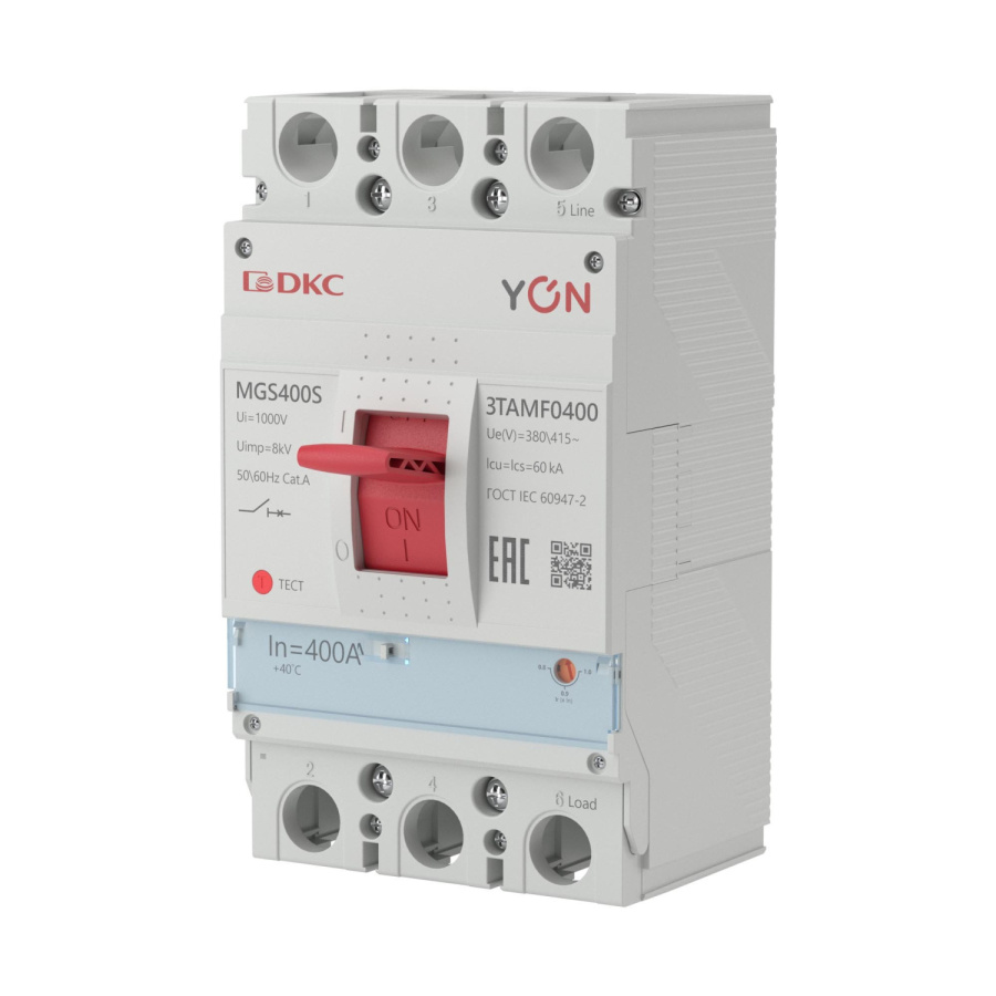 Фото YON MGS400 3P 320-400A 60kA (MGS400S-3TAMF0400)