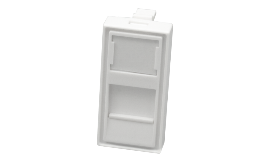 Фото Лицевая панель 1 порт (45х22,5, шторка) 10-0319