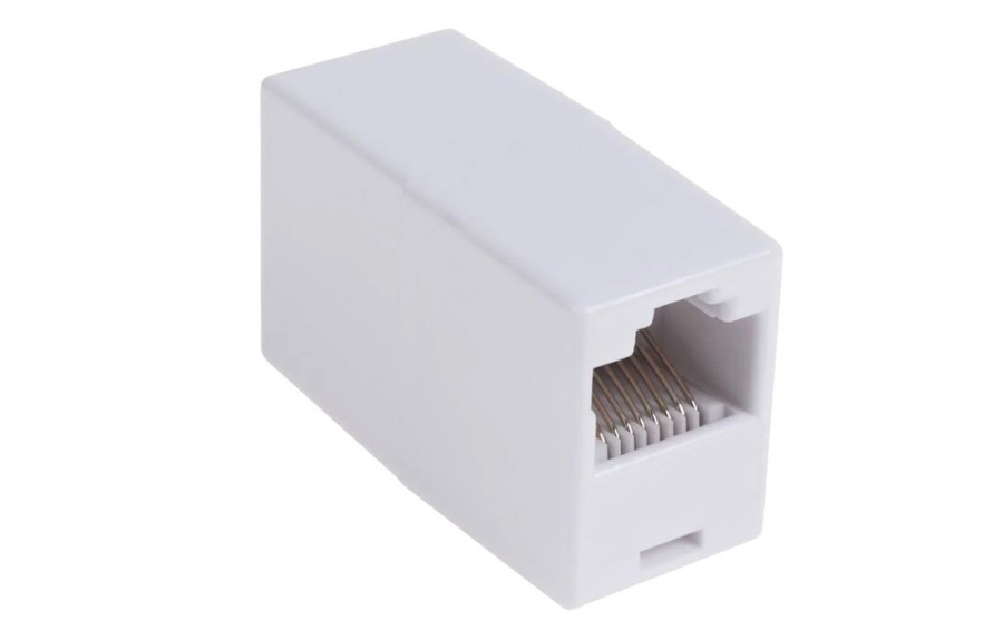 Фото RJ-45 (розетка)-RJ-45 (розетка) (белый)