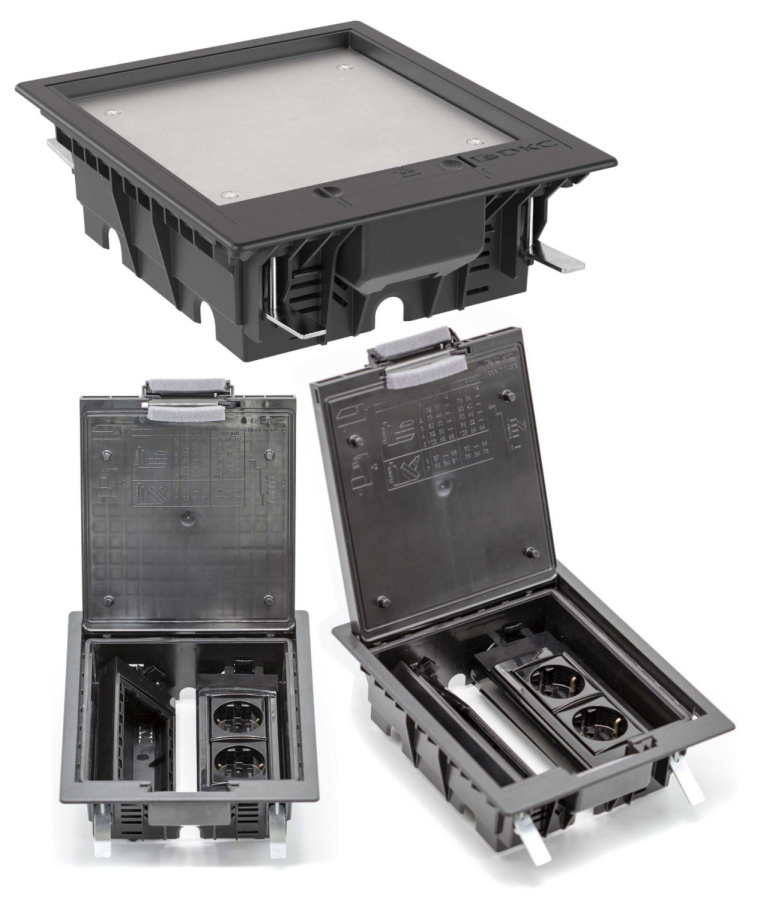 Фото Лючок напольный c изменяемой глубиной, 8 модулей (88308)