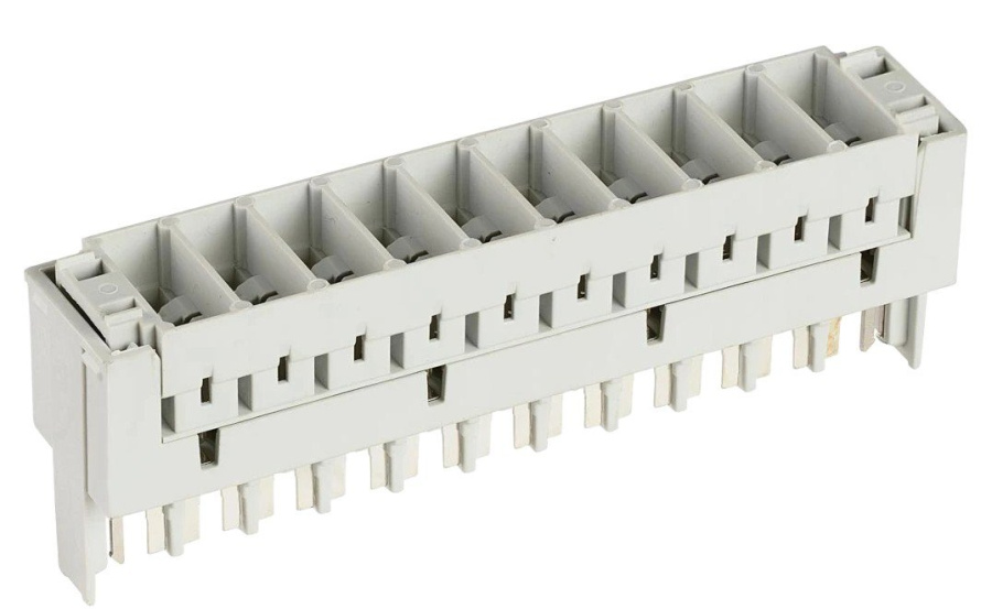 Фото Магазин защиты 10 пар 2/10, для 3-х полюсных разрядников, неоснащенный ПВТ (120905-00124)