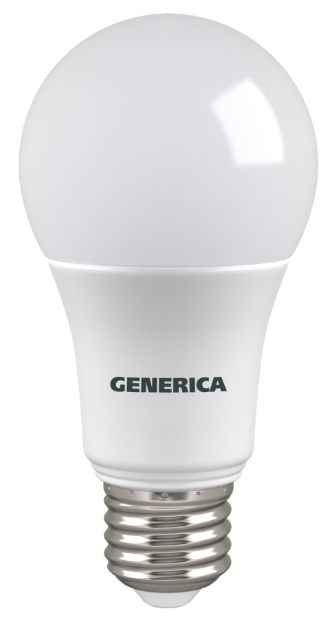 Фото Лампа светодиодная A60 груша 8Вт 230В 4000К E27 GENERICA (LL-A60-08-230-40-E27-G)