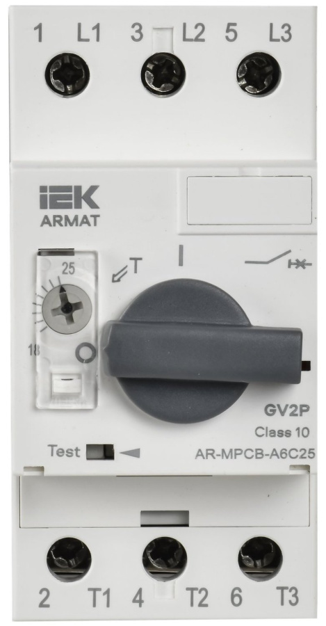 Фото Автоматический выключатель защиты двигателя A6 GV2P 18-25А ARMAT (AR-MPCB-A6C25)